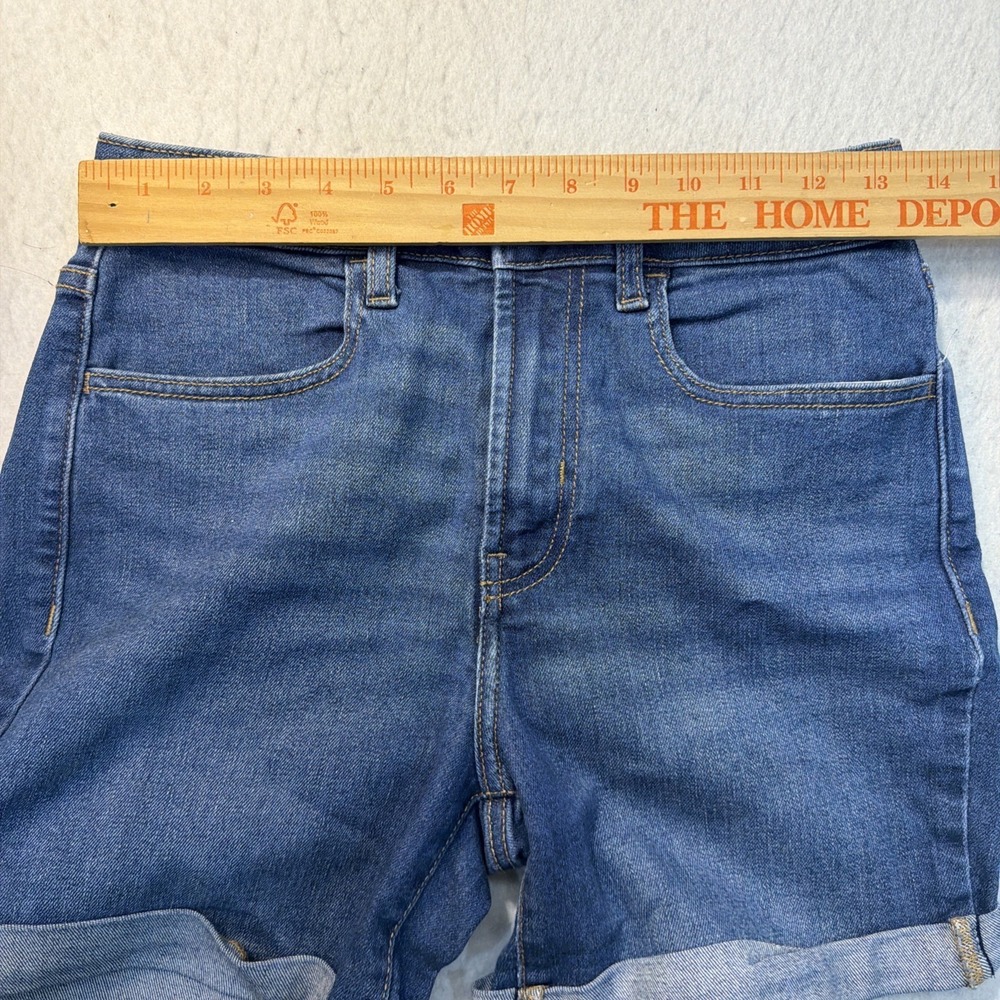 Old Navy Women's High-Rise WOW Stretch Denim Shorts Blue Size 2 w/ 3" Inseam EUC - Picture 8 of 15